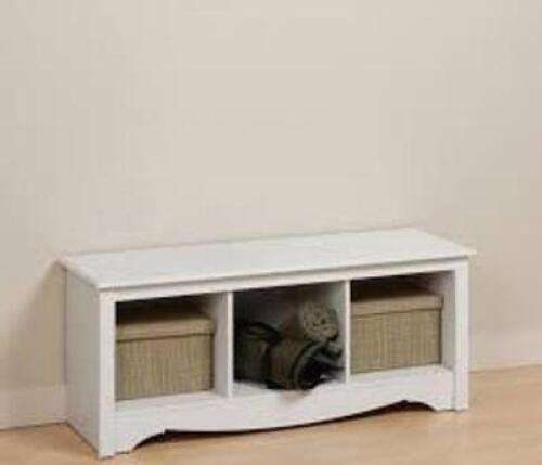 DESCRIPTION: (1) CUBBY STORAGE BENCH BRAND/MODEL: PREPAC ENTRYWAY INFORMATION: WHITE RETAIL$: $92.19 SIZE: 48"W x 20"H x 15.75"D QTY: 1