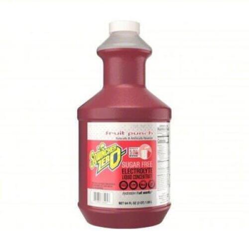 DESCRIPTION: (2) BOTTLES OF SUGAR FREE CONCENTRATE SPORTS DRINK BRAND/MODEL: SQWINCHER ZERO #3UYV5 INFORMATION: FRUIT PUNCH SIZE: 64 OZ RETAIL$: $17.5