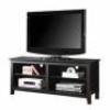 DESCRIPTION: (1) TV CONSOLE BRAND/MODEL: SIMPLE WOOD #W58CSPBL INFORMATION: BLACK RETAIL$: $163.00 SIZE: 58" QTY: 1