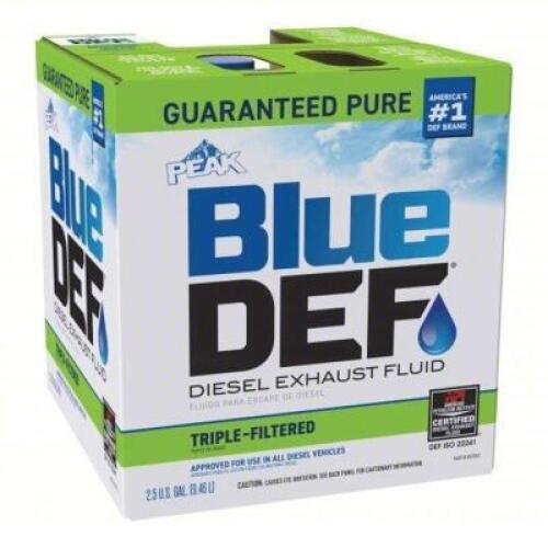 DESCRIPTION: (2) DIESEL EXHAUST FLUID BRAND/MODEL: PEAK #48RH22 SIZE: 2.5 GAL RETAIL$: $18.63 EA QTY: 2