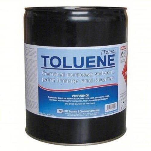 DESCRIPTION: (1) PAINT THINNER BRAND/MODEL: RAE TOLUENE #3EHJ6 SIZE: 5 GALLON RETAIL$: $290.37 EA QTY: 1