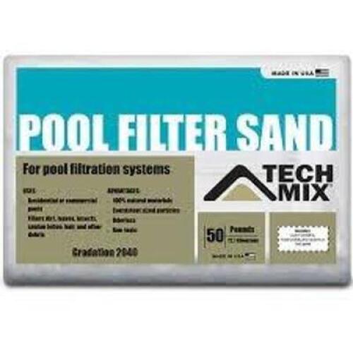 DESCRIPTION: (1) POOL FILTER SAND BRAND/MODEL: TECH MIX SIZE: 50 LB RETAIL$: $12.70 EA QTY: 1