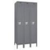 DESCRIPTION: (1) PREMIUM STORAGE LOCKERS BRAND/MODEL: HALLOWELL INFORMATION: GRAY, 1 TIER, 3 WIDE, PADLOCKABLE SIZE: 54" X 21" X 72" RETAIL$: $763.32