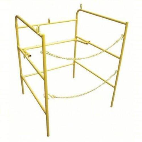 DESCRIPTION: (1) MANHOLE GUARD RAILSBRAND/MODEL: PART NUMBER #10K047INFORMATION: YELLOWSIZE:&nbsp;33 in x 33 in x 3 1/2 ftRETAIL$: $346.63QTY: 1