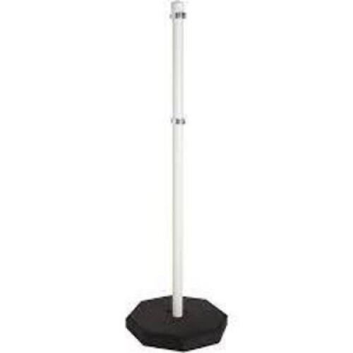 DESCRIPTION: (1) PVC POST WITH RUBBER BASE BRAND/MODEL: BRADY #103567 INFORMATION: 5' PVC - WHITE SIZE: 30 LB RUBBER BASE RETAIL$: $227.99 QTY: 1