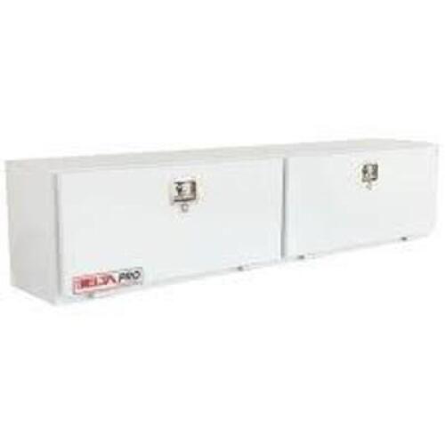 DESCRIPTION: (1) UNDER BED TRUCK STORAGE BOX BRAND/MODEL: JOBOX INFORMATION: WHITE, TWO DOOR, LONG SIZE: 16" X 18" X 96" RETAIL$: $824.00 EA QTY: 1
