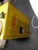 DESCRIPTION: (1) FLAMMABLES SAFETY CABINETINFORMATION: YELLOW, STEELSIZE: APPROX 18" X 23" X 35"RETAIL$: $885.00 EAQTY: 1 - 2