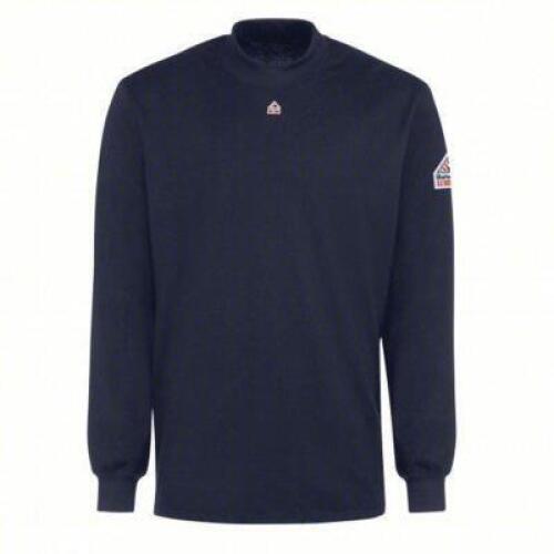 DESCRIPTION: (24) FLAME RESISTANT MOCK TURTLENECK SHIRT BRAND/MODEL: BULWARK #6ACL5 INFORMATION: NAVY BLUE, LONG SIZE: LARGE RETAIL$: $119.60 EA QTY: