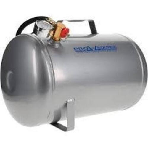 DESCRIPTION: (1) COMPRESSED AIR TANK, PORTABLE BRAND/MODEL: PRO-SOURCE #3548600576PRO INFORMATION: 125 MAX PSI SIZE: 5 GALLON RETAIL$: $82.81 EA QTY: