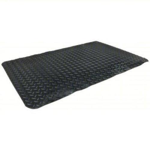 DESCRIPTION: (1) ANTI FATIGUE MAT BRAND/MODEL: NOTRAX #9YEX7 INFORMATION: DIAMOND PLATE, BLACK, VINYL, BEVELED EDGE SIZE: 2' X 3' RETAIL$: $107.40 EA