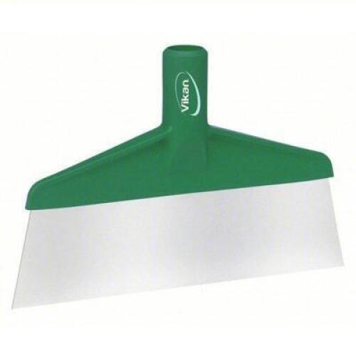 DESCRIPTION: (8) SCRAPER BRAND/MODEL: VIKAN #2RWJ5 INFORMATION: GREEN HANDLE, STAINLESS STEEL, FDA COMPLIANT SIZE: 7" RETAIL$: $45.18 EA QTY: 8
