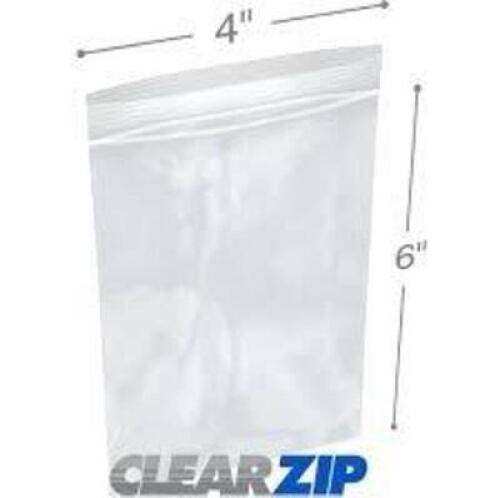 DESCRIPTION: (2) CASE OF (1000) LOCK TOP BAG BRAND/MODEL: CLEARZIP #517J37 INFORMATION: CLEAR SIZE: 4" X 6" RETAIL$: $22.88 EA QTY: 2