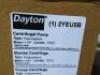 DESCRIPTION: (1) CENTRIFUGAL PUMP BRAND/MODEL: DAYTON #2YEU5 INFORMATION: POLYPROPYLENE, 3 HP HORSEPOWER (MAX), THREE PHASE, 230/460V AC, NPT, NPT RET - 2