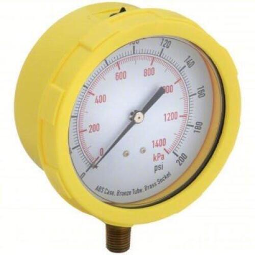 DESCRIPTION: (6) INDUSTRIAL PRESSURE GAUGE BRAND/MODEL: PRODUCT NUMBER #4EFK3 INFORMATION: YELLOW RETAIL$: $61.85 EA QTY: 6