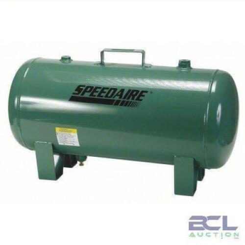 DESCRIPTION: (1) AIR TANK BRAND/MODEL: SPEEDAIRE #2TWC3 INFORMATION: GREEN, STATIONARY, 140 PSI SIZE: 13 GAL RETAIL$: $346.92 EA QTY: 1