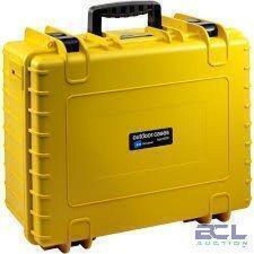 DESCRIPTION: (1) OUTDOOR WATERPROOF CASE BRAND/MODEL: B&W #6000 INFORMATION: YELLOW SIZE: 20X16 RETAIL$: $169.95 EA QTY: 1