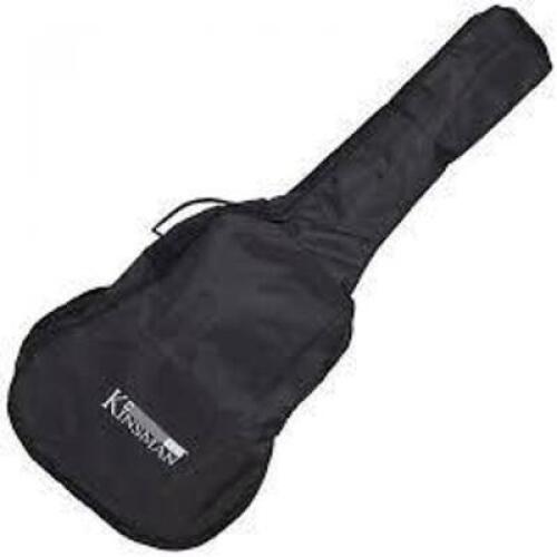 DESCRIPTION: (1) DREADNOUGHT GUITAR BAG BRAND/MODEL: KINSMAN INFORMATION: BLACK RETAIL$: $100.00 EA QTY: 1