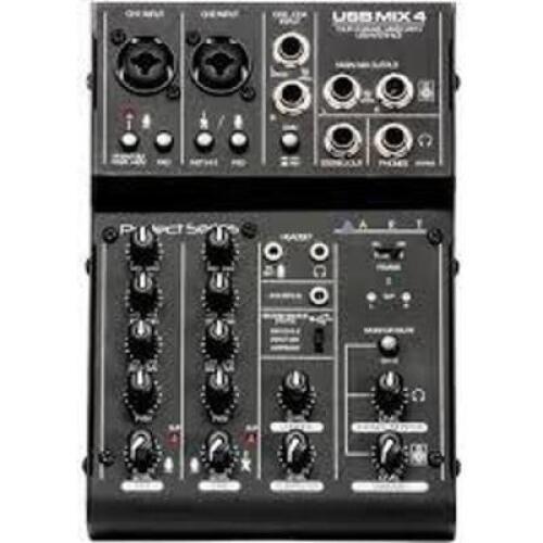 DESCRIPTION: (1) 4 CHANNEL MIXER BRAND/MODEL: ART PROJECT SERIES RETAIL$: $109.99 EA QTY: 1