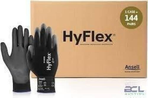 DESCRIPTION: (1) CASE OF (144) CUT RESISTANT GLOVES BRAND/MODEL: HYFLEX #196XY6 SIZE: SIZE 9 RETAIL$: $8.66 PER PAIR QTY: 1