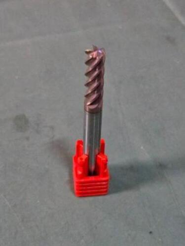 DESCRIPTION: (4) CARBIDE SQ END MILL BRAND/MODEL: FULLERTON 37544CR015 SIZE: 1/4" DIA 1/4" LOC RETAIL$: $137.80 QTY: 4
