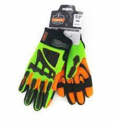 DESCRIPTION: (4) PAIRS OF GLOVES BRAND/MODEL: ERGODYNE #924LD INFORMATION: GREEN AND ORANGE RETAIL$: $25.00 EA SIZE: SIZE SMALL QTY: 4
