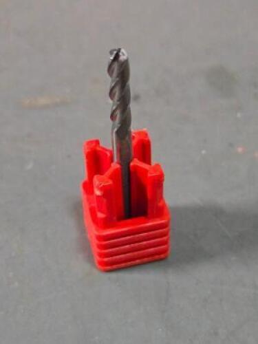 DESCRIPTION: (6) SOLID CARBIDE GENRAL PURPOSE END MILL BRAND/MODEL: FULLERTON 32036 SIZE: 1/8" DIA RETAIL$: $74.34 QTY: 6