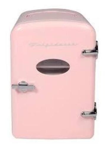DESCRIPTION: (1) RETRO MINI FRIDGE BRAND/MODEL: FRIGIDAIRE #584569177 INFORMATION: PINK RETAIL$: $31.18 EA SIZE: 0.6 CU FT QTY: 1