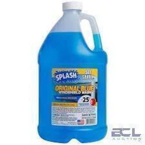 DESCRIPTION: (2) WINDSHIELD WASHER FLUID BRAND/MODEL: SPLASH ORIGINAL BLUE SIZE: 1 GALLON RETAIL$: $10.00 EA QTY: 2