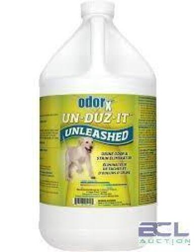 DESCRIPTION: (2) URINE ODOR AND STAIN ELIMINATOR BRAND/MODEL: ODOR X UN-DUZ-IT SIZE: 1 GALLON RETAIL$: $32.23 EA QTY: 2