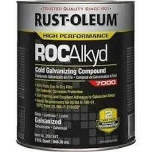 DESCRIPTION: (2) COLD GALVANIZING COMPOUND BRAND/MODEL: RUST-OLEUM #206193 SIZE: 1 GALLON RETAIL$: $295.99 EA QTY: 2