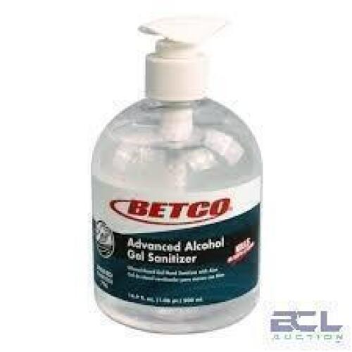 DESCRIPTION: (1) CASE OF (12) ADVANCED GEL SANITIZER BRAND/MODEL: BETCO ADVANCED #796E9-00 SIZE: 16.9 FL OZ RETAIL$: $100.00 EA QTY: 1