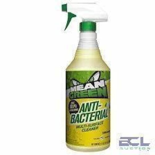 DESCRIPTION: (12) ANTIBACTERIAL MULTI SURFACE CLEANER BRAND/MODEL: MEAN GREEN #56JF18 SIZE: 32 OZ RETAIL$: $5.00 EA QTY: 12