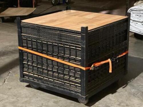 (360) - SQ FT. OF PORTABLE DANCE FLOOR TILES WITH CONTAINER