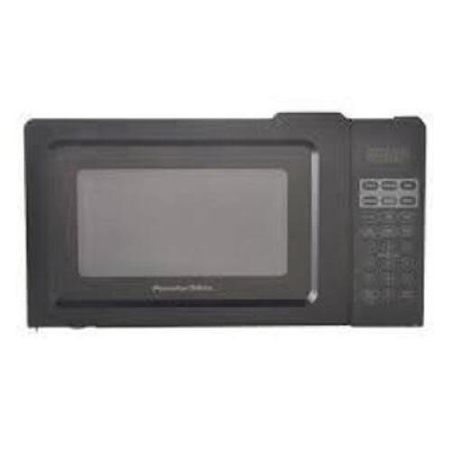DESCRIPTION: (1) DIGITAL MICROWAVE OVEN BRAND/MODEL: PROCTOR SILEX INFORMATION: BLACK RETAIL$: $50.00 SIZE: 0.7 CUFT QTY: 1
