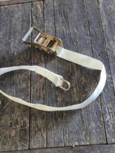 (6) - 2" RACHETS AND 15" STRAP WITH 8" LOOP