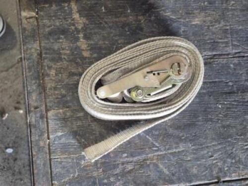 (6) - 2" RACHETS AND 15" STRAP WITH 8" LOOP