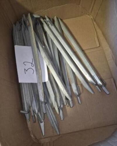 BOX OF STAKES FOR TENTS