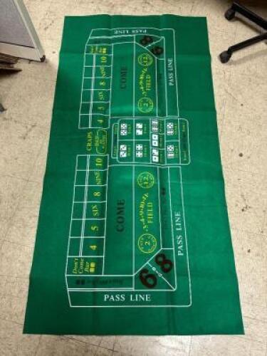 6FT CRAPS FELT PLAY MAT