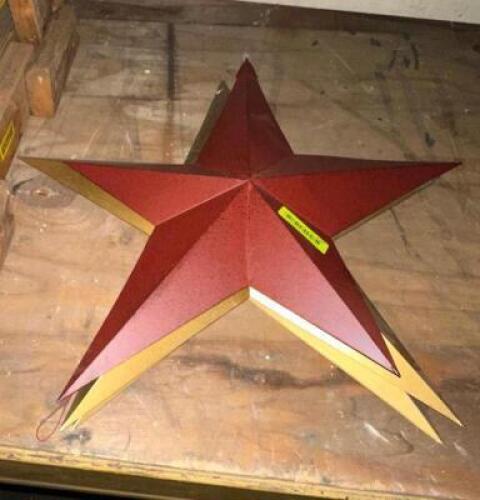 (5)- WALL MOUNTED DECORATIVE STARS