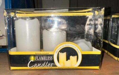 (6)- FLAMELESS CANDLE SETS