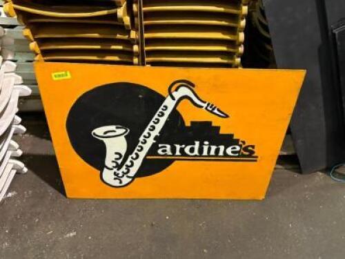 WOODEN JAZZ SIGN