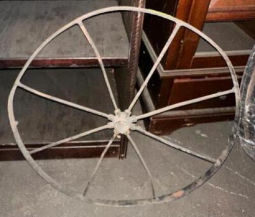 30" METAL WAGON WHEEL