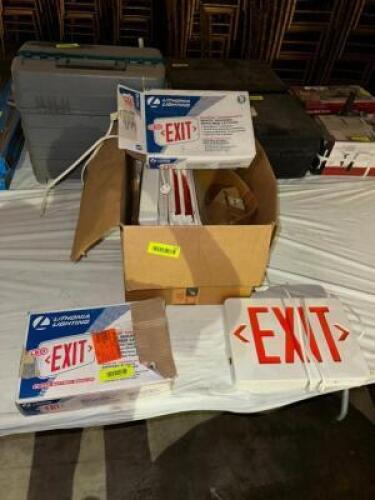 ASSORTED LED EXIT SIGNS