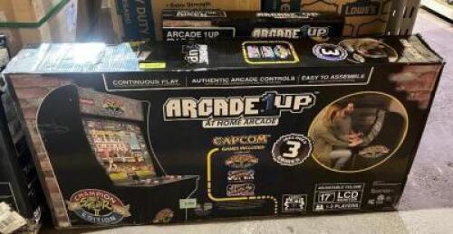 AT HOME ARCADE UNIT WITH ADDITIONAL RISER