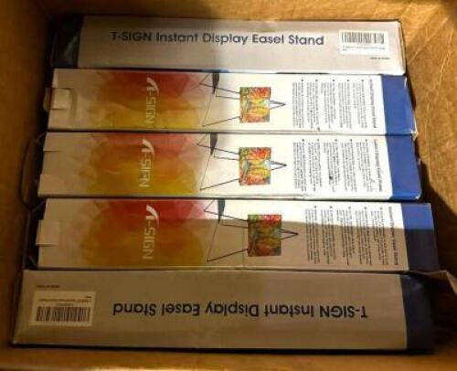 (5) T-SIGN INSTANT DISPLAY EASEL STANDS
