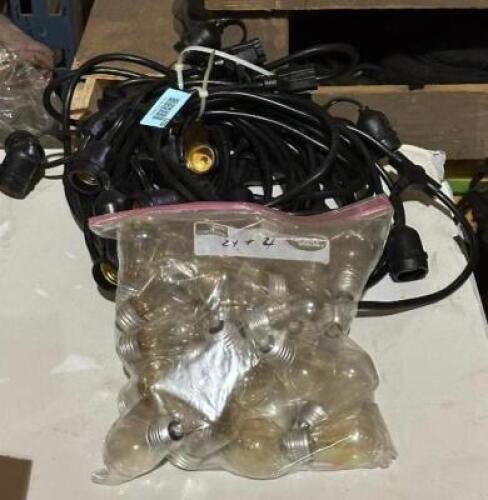 (2) SETS OF BISTRO LIGHTS
