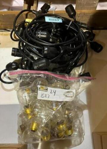 (2) SETS OF BISTRO LIGHTS