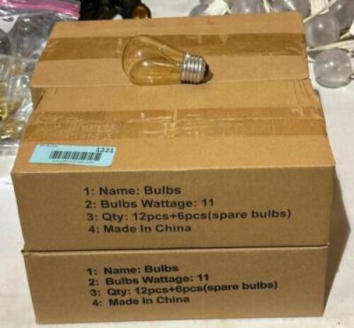 (4) 12CT BOXES OF BISTRO LIGHT BULBS
