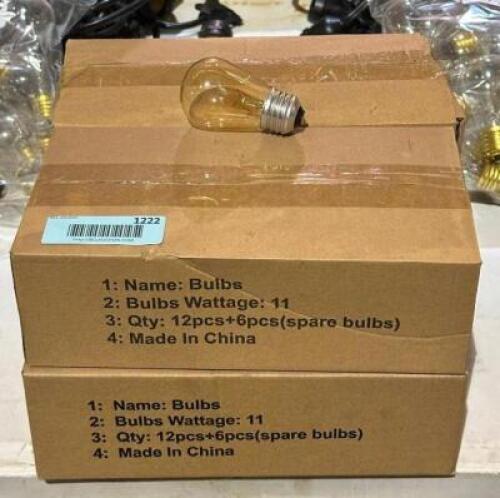 (4) 12CT BOXES OF BISTRO LIGHT BULBS