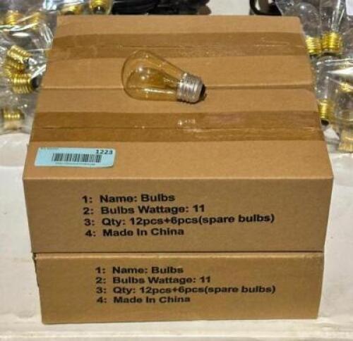 (4) 12CT BOXES OF BISTRO LIGHT BULBS